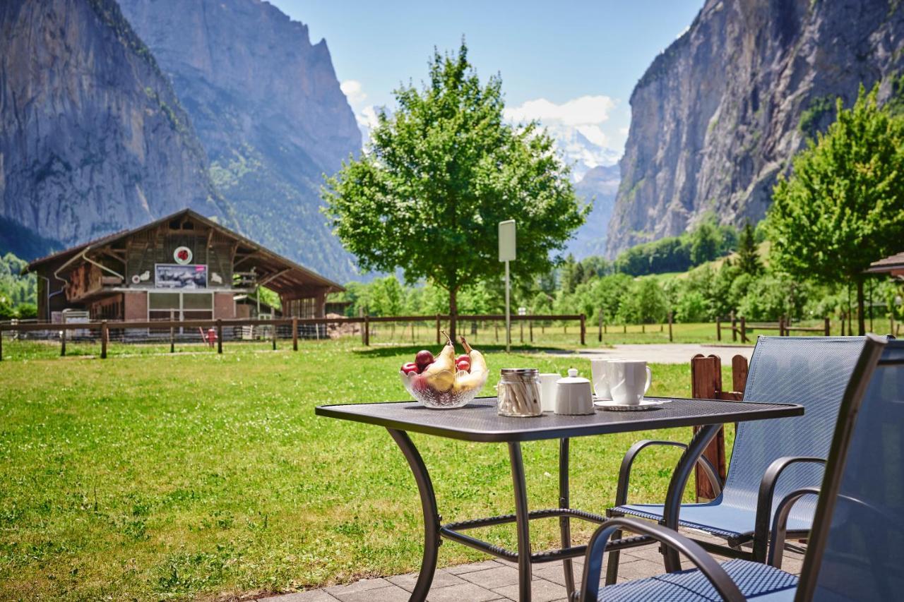 Apartment Trümmelbach, Comfortabl&Cozy, Private Terrace with best views Lauterbrunnen Exterior foto